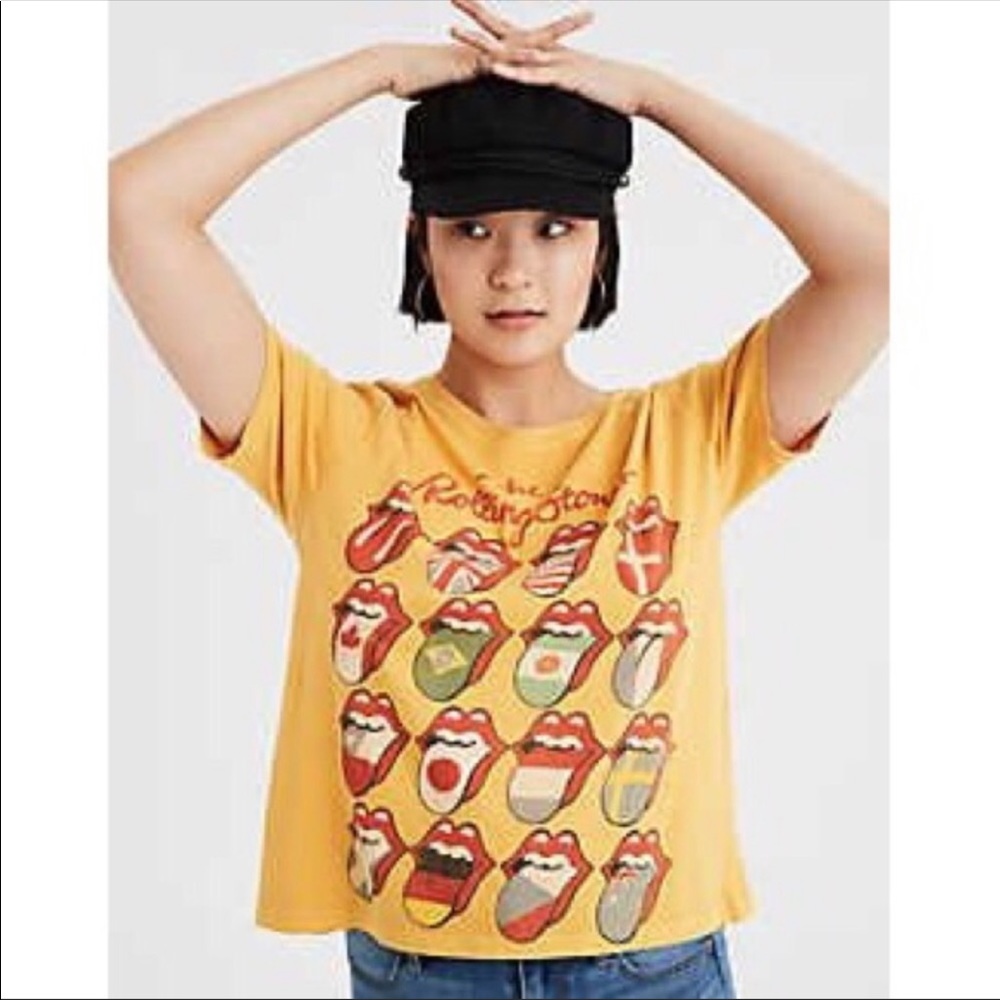 Oversized Rolling Stones tee